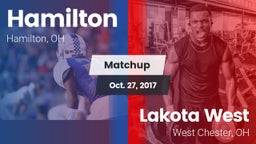 Matchup: Hamilton  vs. Lakota West  2017