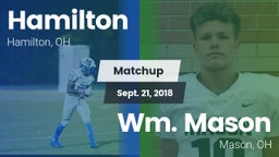 Matchup: Hamilton  vs. Wm. Mason  2018
