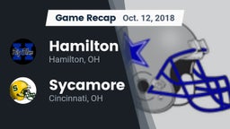 Recap: Hamilton  vs. Sycamore  2018