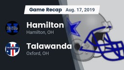 Recap: Hamilton  vs. Talawanda  2019