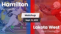 Matchup: Hamilton  vs. Lakota West  2019