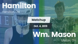 Matchup: Hamilton  vs. Wm. Mason  2019