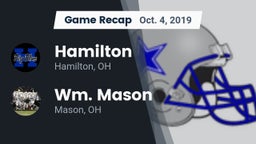 Recap: Hamilton  vs. Wm. Mason  2019