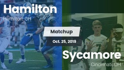 Matchup: Hamilton  vs. Sycamore  2019