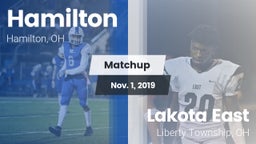 Matchup: Hamilton  vs. Lakota East  2019