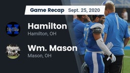 Recap: Hamilton  vs. Wm. Mason  2020