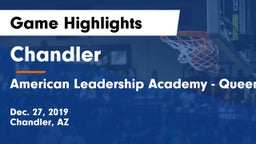 Chandler  vs American Leadership Academy - Queen Creek Game Highlights - Dec. 27, 2019