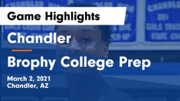 Chandler  vs Brophy College Prep  Game Highlights - March 2, 2021
