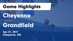 Cheyenne vs Grandfield Game Highlights - Jan 21, 2017
