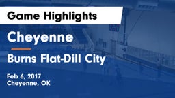 Cheyenne vs Burns Flat-Dill City  Game Highlights - Feb 6, 2017