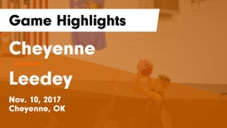 Cheyenne vs Leedey  Game Highlights - Nov. 10, 2017