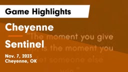 Cheyenne vs Sentinel  Game Highlights - Nov. 7, 2023