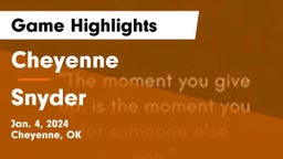 Cheyenne vs Snyder  Game Highlights - Jan. 4, 2024
