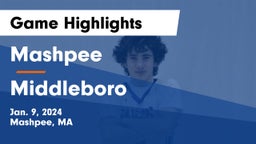 Mashpee  vs Middleboro  Game Highlights - Jan. 9, 2024