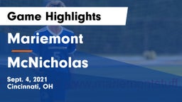 Mariemont  vs McNicholas Game Highlights - Sept. 4, 2021
