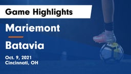 Mariemont  vs Batavia  Game Highlights - Oct. 9, 2021