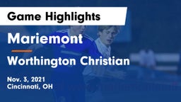 Mariemont  vs Worthington Christian  Game Highlights - Nov. 3, 2021