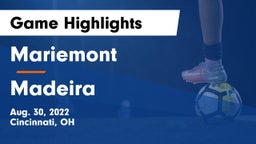 Mariemont  vs Madeira  Game Highlights - Aug. 30, 2022