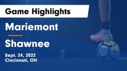 Mariemont  vs Shawnee  Game Highlights - Sept. 24, 2022