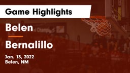 Belen  vs Bernalillo Game Highlights - Jan. 13, 2022