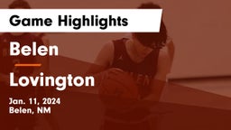 Belen  vs Lovington  Game Highlights - Jan. 11, 2024