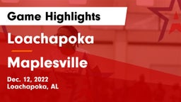 Loachapoka  vs Maplesville Game Highlights - Dec. 12, 2022