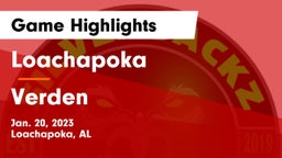 Loachapoka  vs Verden  Game Highlights - Jan. 20, 2023