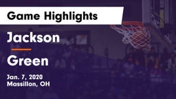 Jackson  vs Green  Game Highlights - Jan. 7, 2020