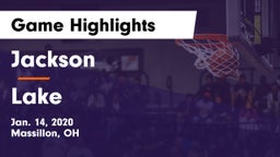 Jackson  vs Lake  Game Highlights - Jan. 14, 2020