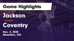 Jackson  vs Coventry  Game Highlights - Dec. 4, 2020