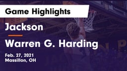 Jackson  vs Warren G. Harding  Game Highlights - Feb. 27, 2021