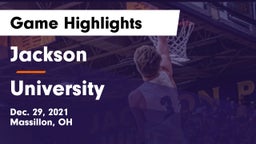 Jackson  vs University Game Highlights - Dec. 29, 2021