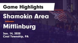 Shamokin Area  vs Mifflinburg  Game Highlights - Jan. 14, 2020
