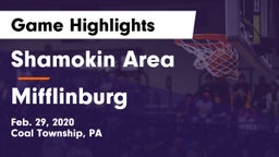 Shamokin Area  vs Mifflinburg  Game Highlights - Feb. 29, 2020