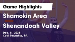 Shamokin Area  vs Shenandoah Valley  Game Highlights - Dec. 11, 2021