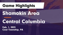 Shamokin Area  vs Central Columbia  Game Highlights - Feb. 1, 2023