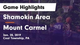 Shamokin Area  vs Mount Carmel  Game Highlights - Jan. 28, 2019
