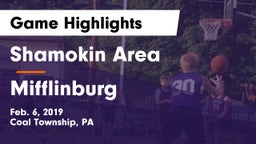 Shamokin Area  vs Mifflinburg  Game Highlights - Feb. 6, 2019
