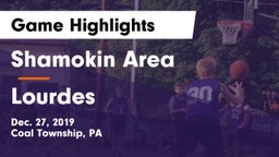 Shamokin Area  vs Lourdes Game Highlights - Dec. 27, 2019