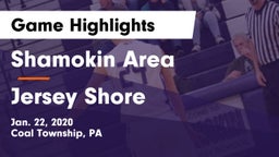 Shamokin Area  vs Jersey Shore  Game Highlights - Jan. 22, 2020