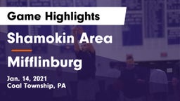 Shamokin Area  vs Mifflinburg  Game Highlights - Jan. 14, 2021