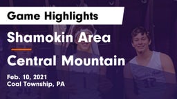 Shamokin Area  vs Central Mountain  Game Highlights - Feb. 10, 2021