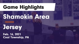 Shamokin Area  vs Jersey  Game Highlights - Feb. 16, 2021