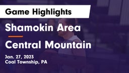 Shamokin Area  vs Central Mountain  Game Highlights - Jan. 27, 2023