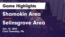 Shamokin Area  vs Selinsgrove Area  Game Highlights - Jan. 13, 2024