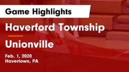 Haverford Township  vs Unionville Game Highlights - Feb. 1, 2020