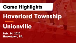 Haverford Township  vs Unionville  Game Highlights - Feb. 14, 2020
