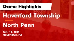 Haverford Township  vs North Penn  Game Highlights - Jan. 14, 2024