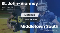 Matchup: St. John-Vianney vs. Middletown South  2016