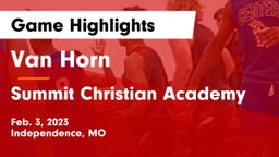 Van Horn  vs Summit Christian Academy Game Highlights - Feb. 3, 2023